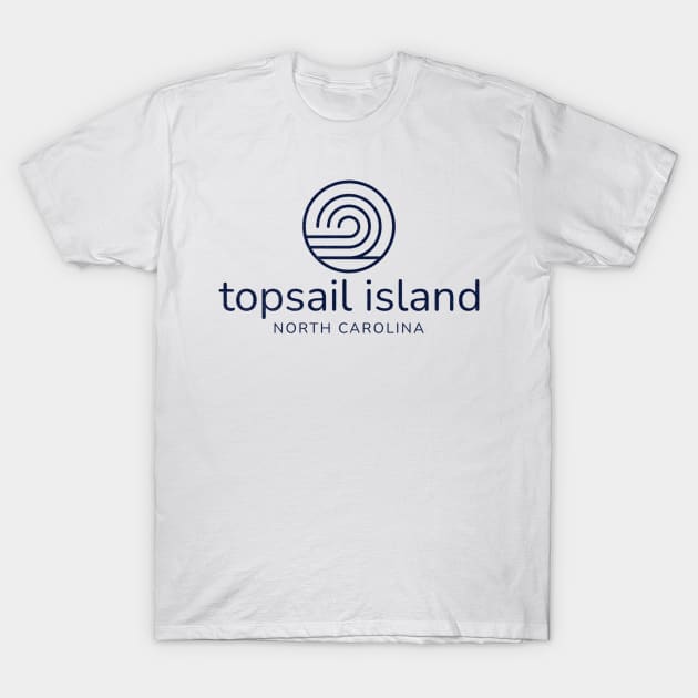 Topsail Island, NC Beach Summer Wave T-Shirt by Contentarama